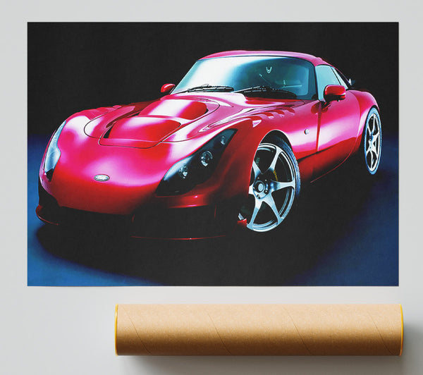 Tvr Red Front View Poster