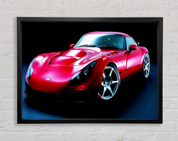 TVR Red Front View Framed Print