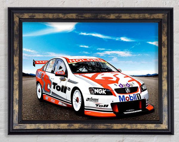 Toll Holden Comadore Racing Car Framed Print