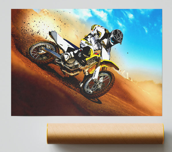 Suzuki Motocross Giclee Print