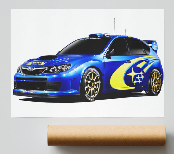 Subrau Ralley Car Print