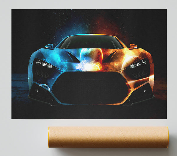 Space Car Poster