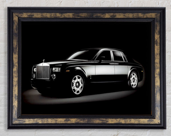 Rolls Royce Black Framed Print