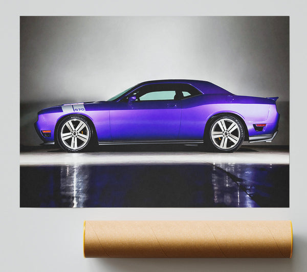Purple Mustang Print