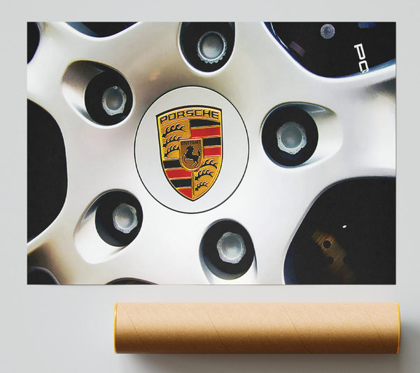 Porsche Wheel Giclee Print
