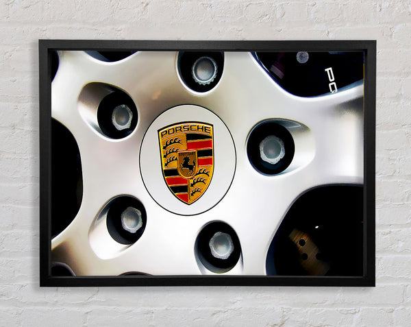 Porsche Wheel Framed Print