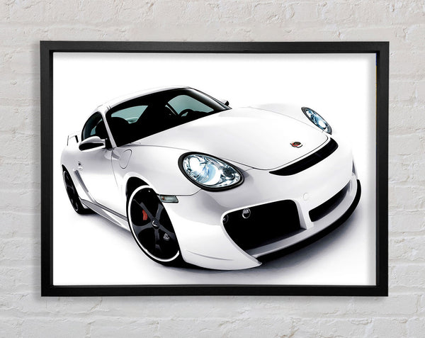 Porsche 911 White Framed Print