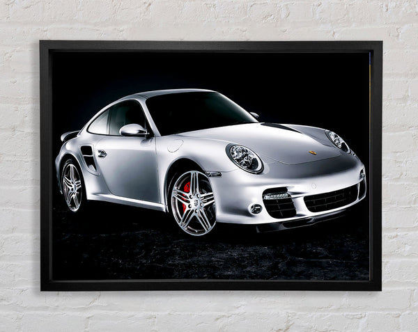 Porsche 911 Silver Beauty Framed Print