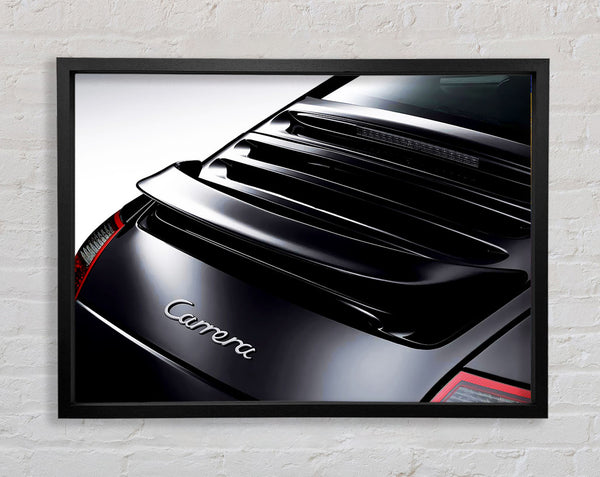 Porsche 911 Rear Black Framed Print