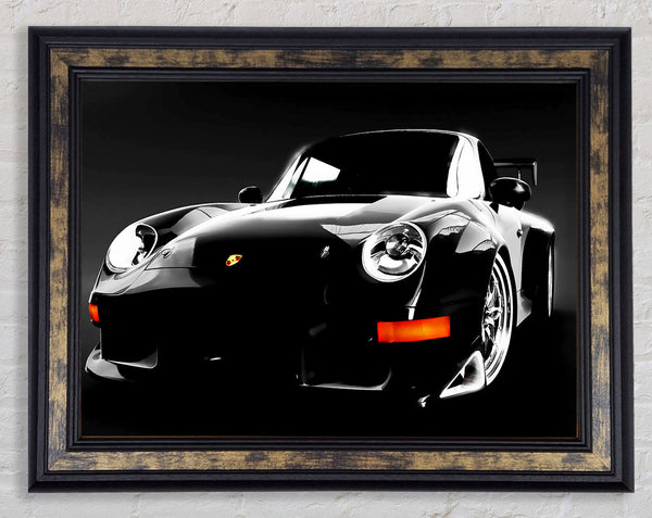 Porsche 911 Black Framed Print