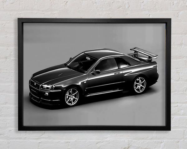 Nissan Skyline Grey Framed Print