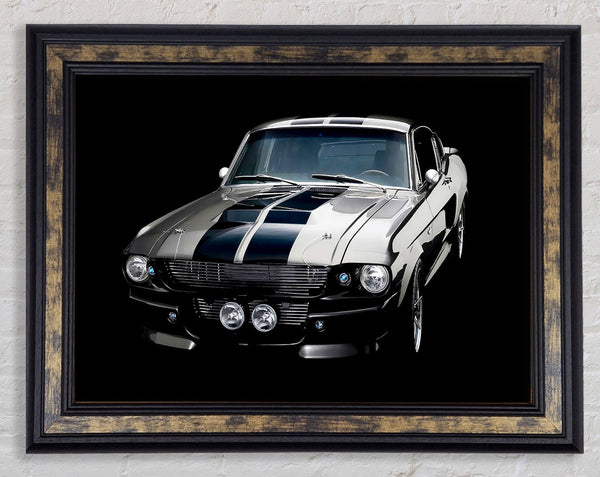 Mustang Stripes Framed Print
