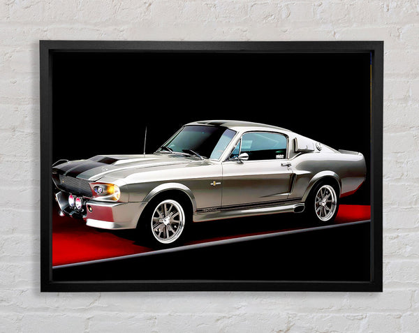 Mustang Shelby Side Profile Framed Print