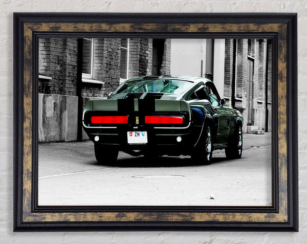 Mustang Shelby Rear Framed Print