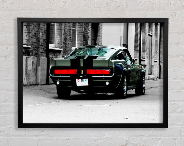 Mustang Shelby Rear Framed Print
