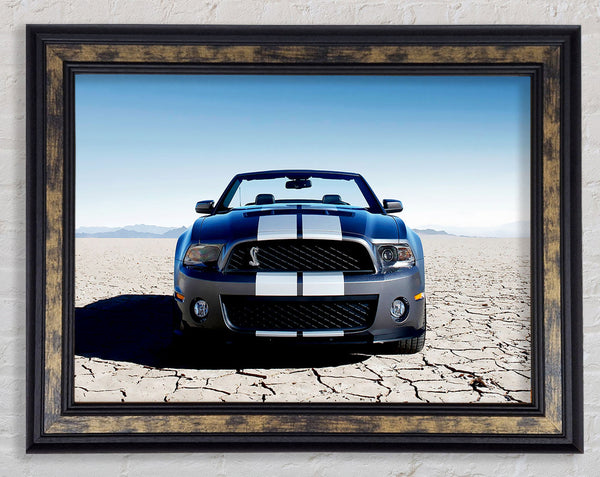 Mustang Shelby Front Profile Framed Print