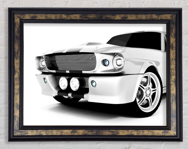 Mustang Grill Framed Print