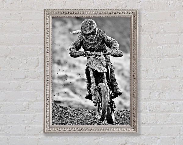 Motorcross Mud Pit Framed Print