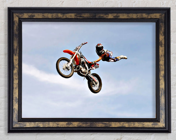 Motorcross Freestyle Framed Print