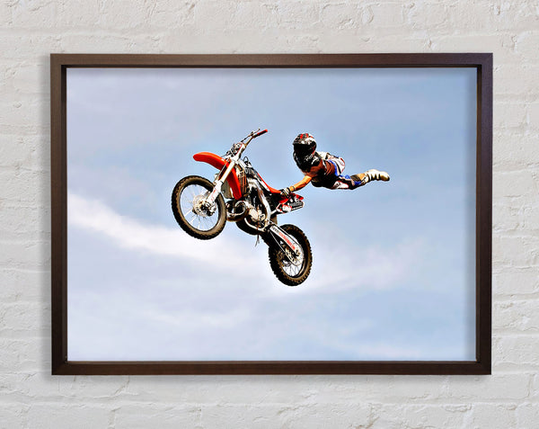 Motorcross Freestyle Framed Print