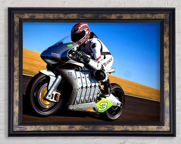 Motoczysz Racing Bike Framed Print