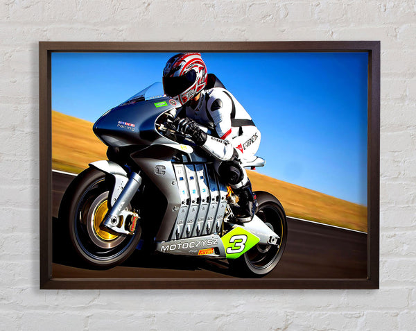 Motoczysz Racing Bike Framed Print
