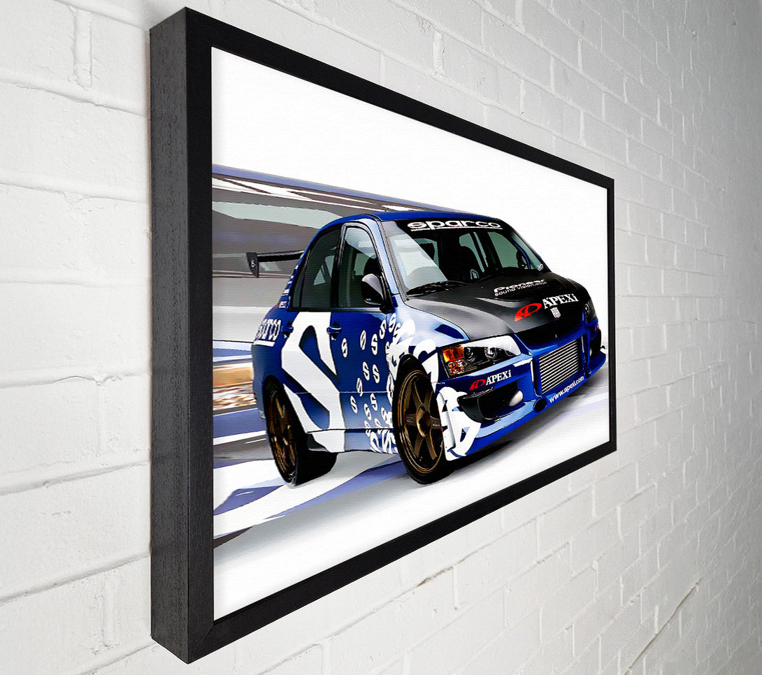  A Canvas Print of Mitsubishi Evo Canvas Wall Art