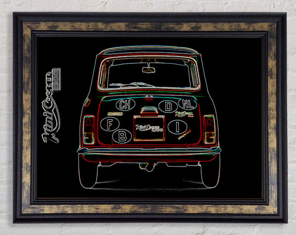Mini Retro Framed Print