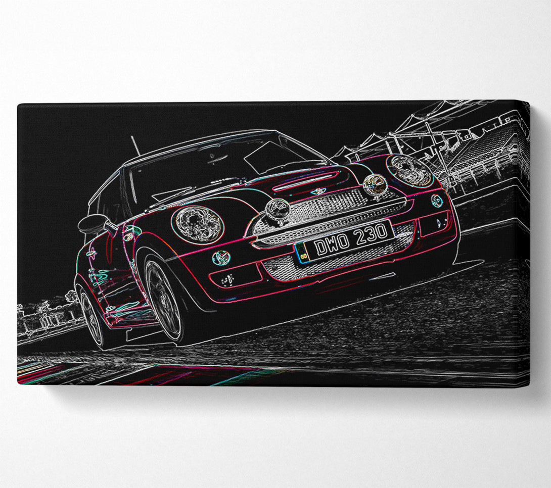  A Canvas Print of Mini Cooper Track Day Canvas Wall Art