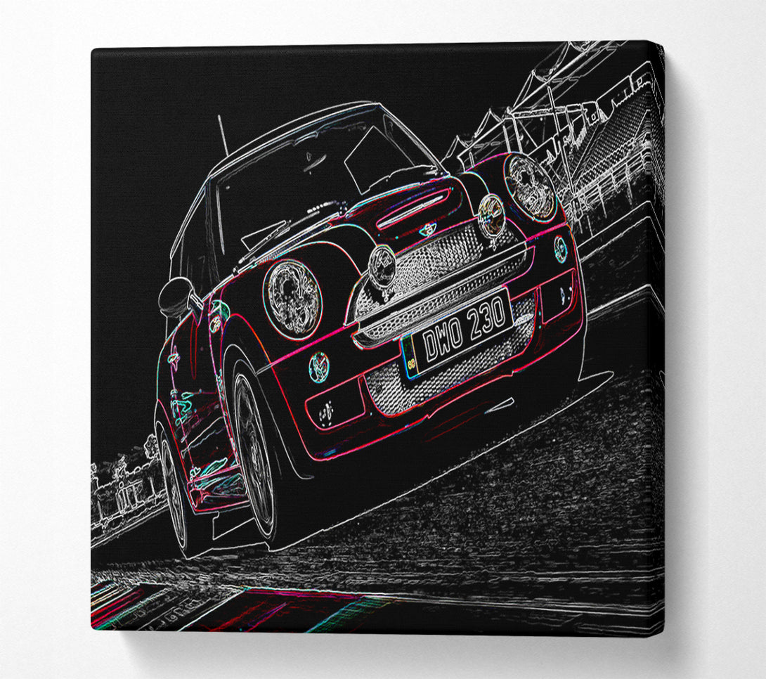  A Canvas Print of Mini Cooper Track Day Canvas Wall Art