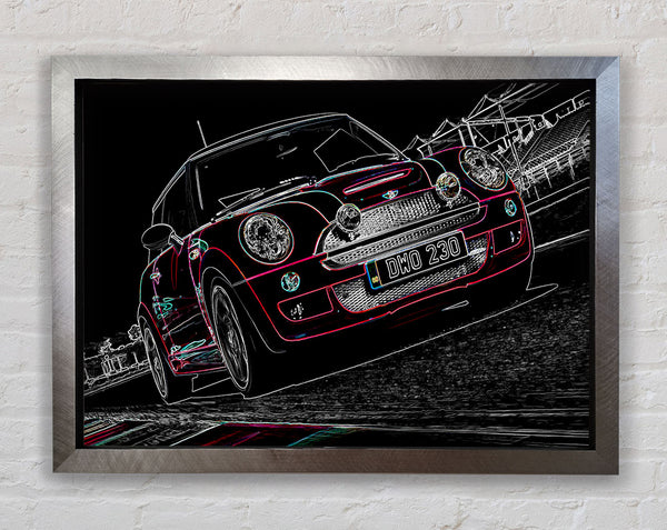 Mini Cooper Track Day Framed Print