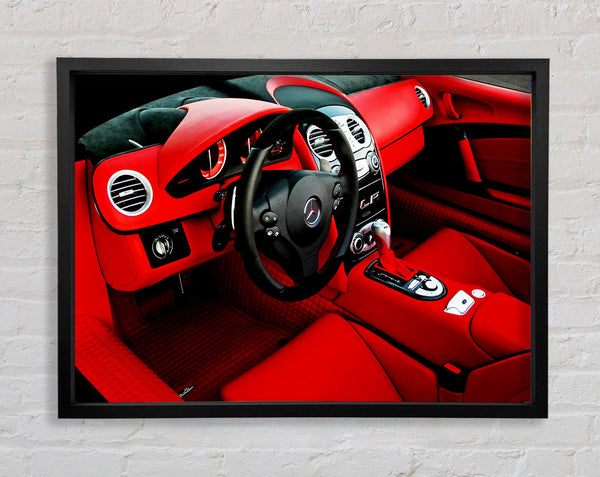 Mercedes Interior Framed Print
