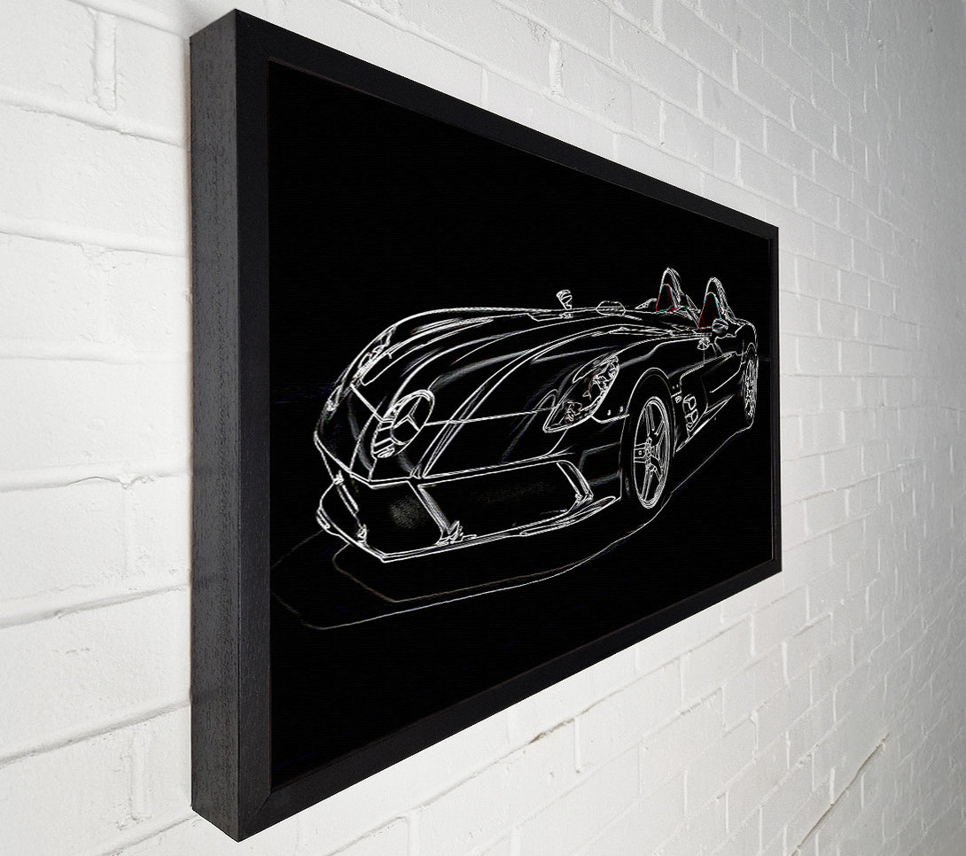  A Canvas Print of Mercedes Concept Psychedelic Canvas Print