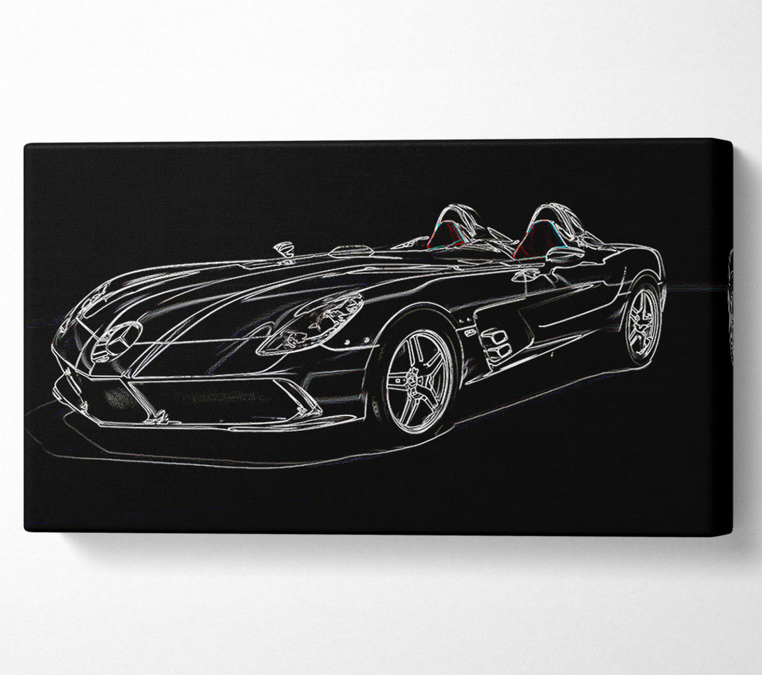  A Canvas Print of Mercedes Concept Psychedelic Canvas Print