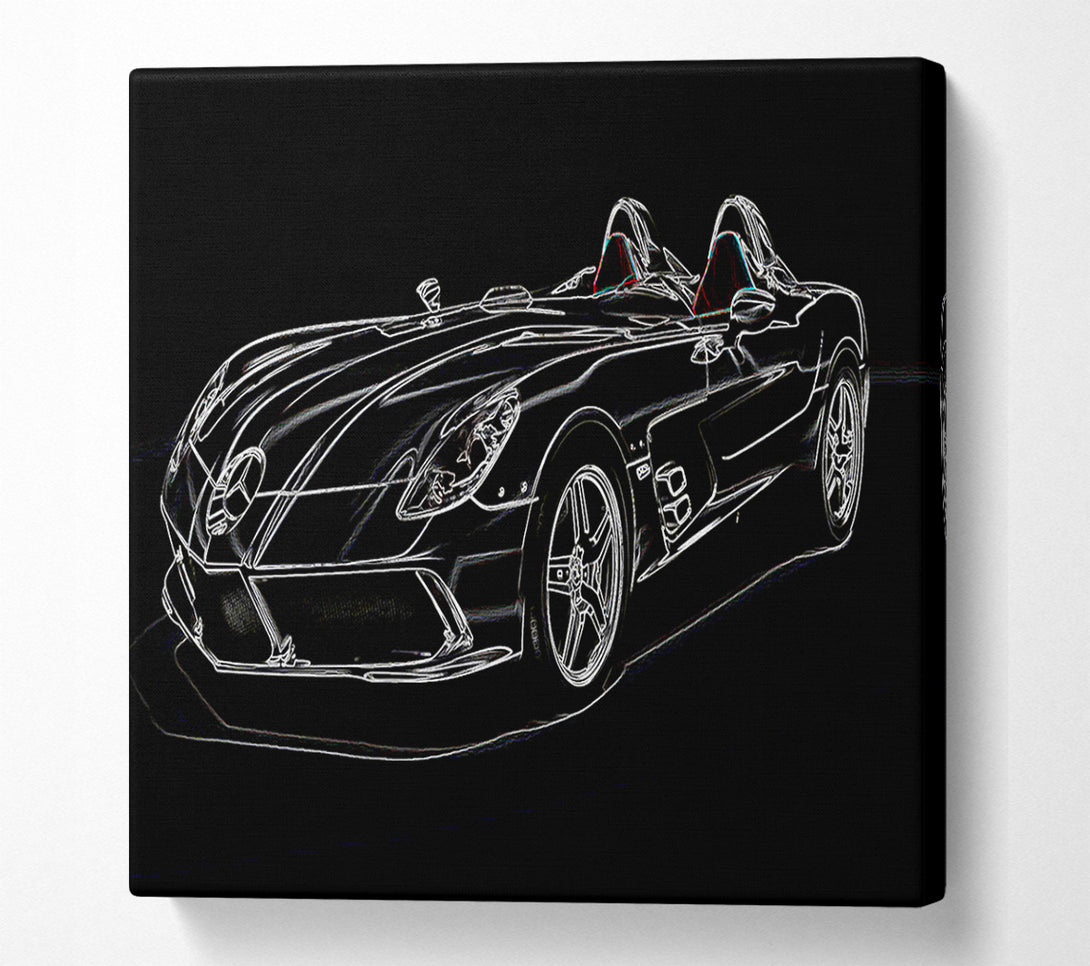  A Canvas Print of Mercedes Concept Psychedelic Canvas Print