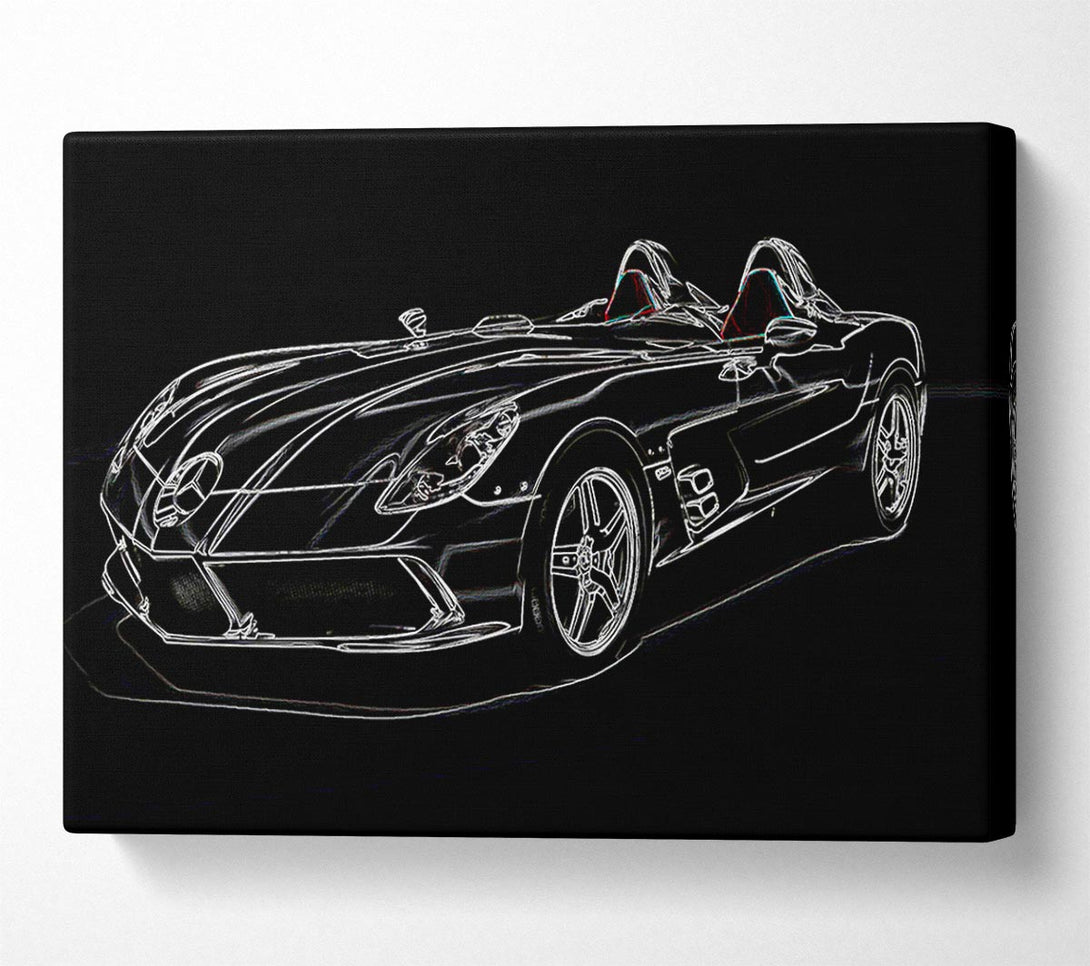  A Canvas Print of Mercedes Concept Psychedelic Canvas Print