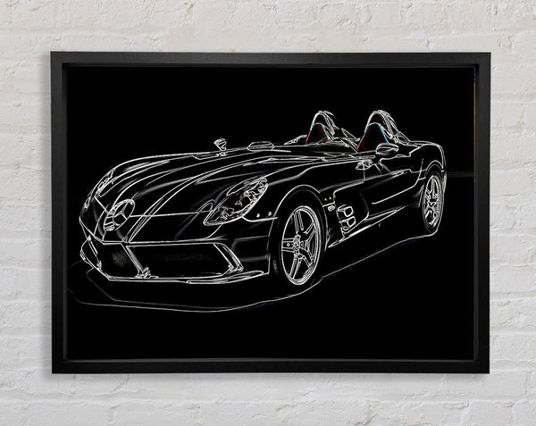 Mercedes Concept Psychedelic Framed Print