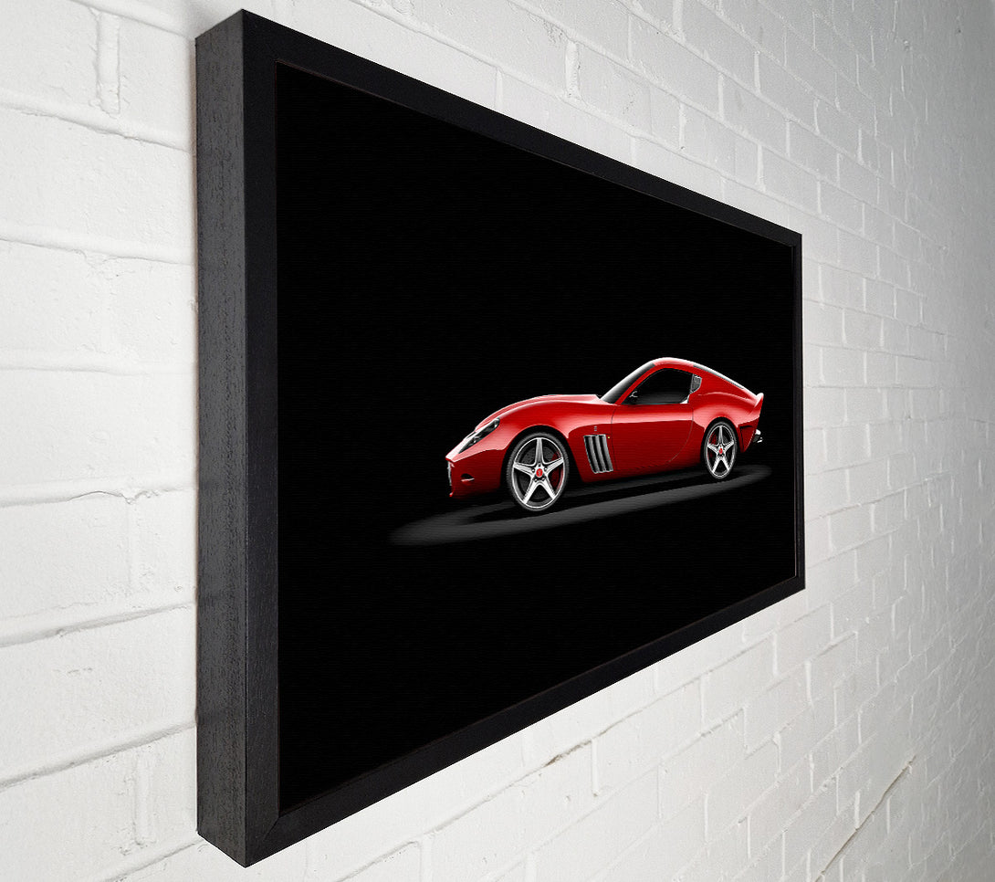  A Canvas Print of Maserati Red Side Profile Canvas Print