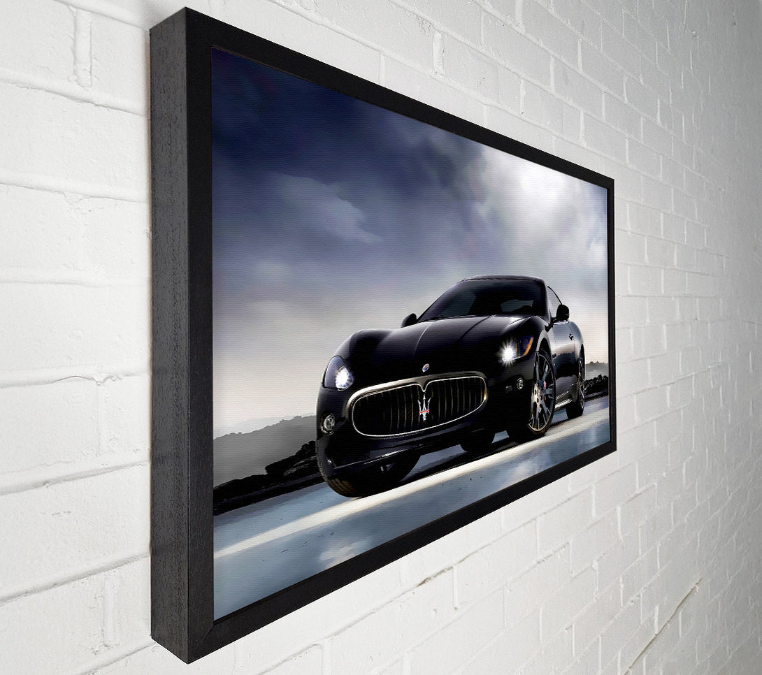  A Canvas Print of Maserati Black Beauty Canvas Art