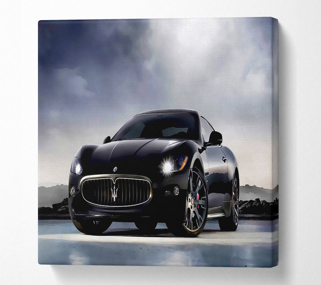  A Canvas Print of Maserati Black Beauty Canvas Art