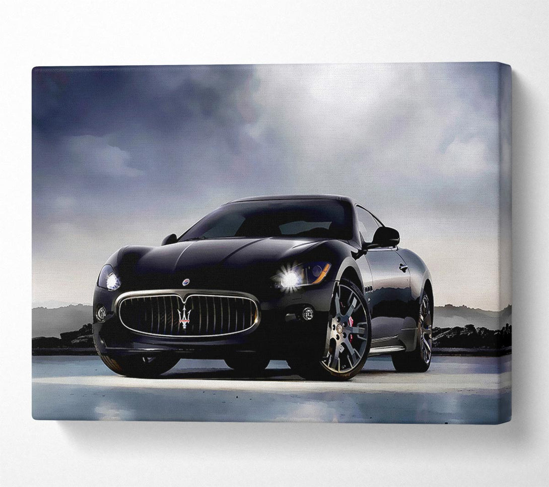  A Canvas Print of Maserati Black Beauty Canvas Art