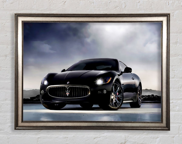 Maserati Black Beauty Framed Print