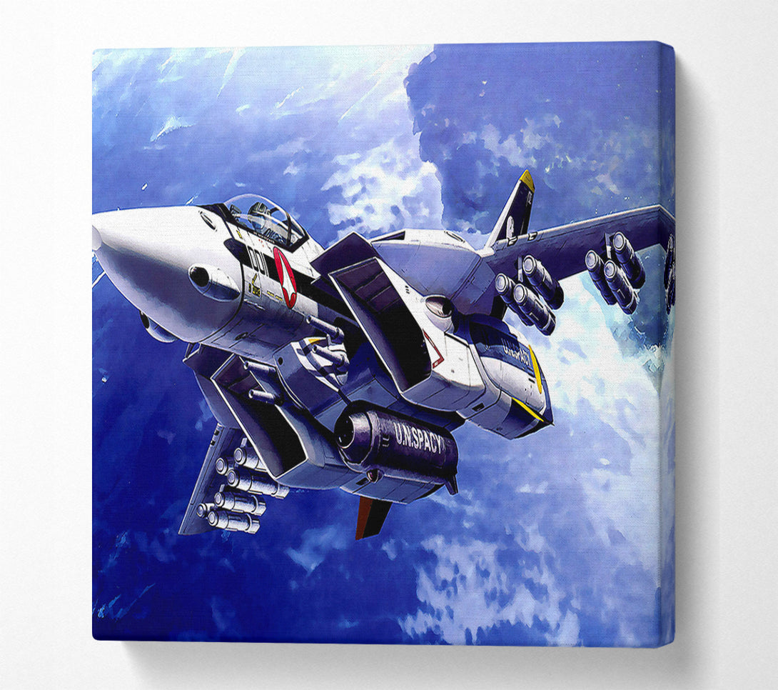  A Canvas Print of Macross Fighter Canvas Wall Art