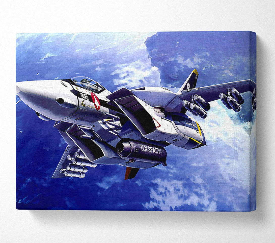  A Canvas Print of Macross Fighter Canvas Wall Art