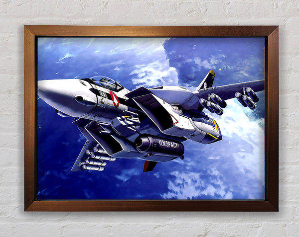 Macross Fighter Framed Print