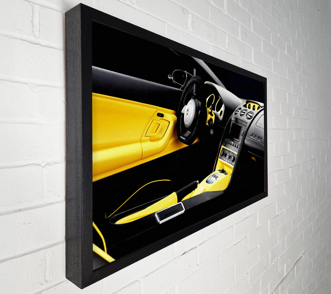  A Canvas Print of Lamborghini Stunning Interior Canvas Wall Art