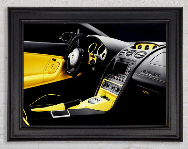 Lamborghini Stunning Interior Framed Print
