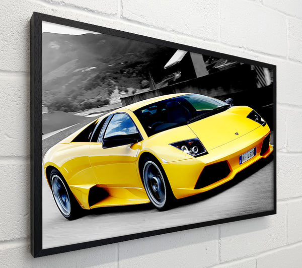 Lamborghini On The Move Yellow