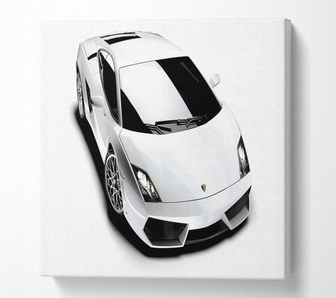  A Canvas Print of Lamborghini From Above Canvas Print