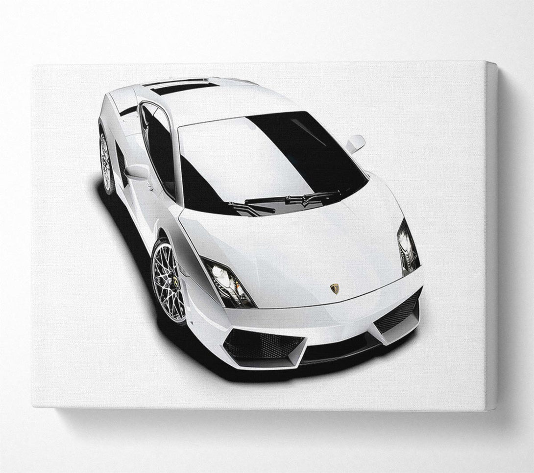  A Canvas Print of Lamborghini From Above Canvas Print